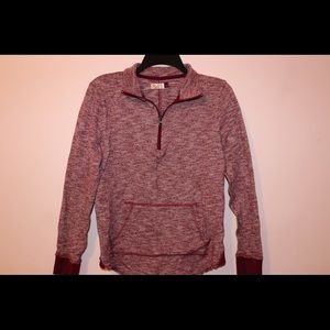 Women’s 3/4 Zip Maroon Pullover